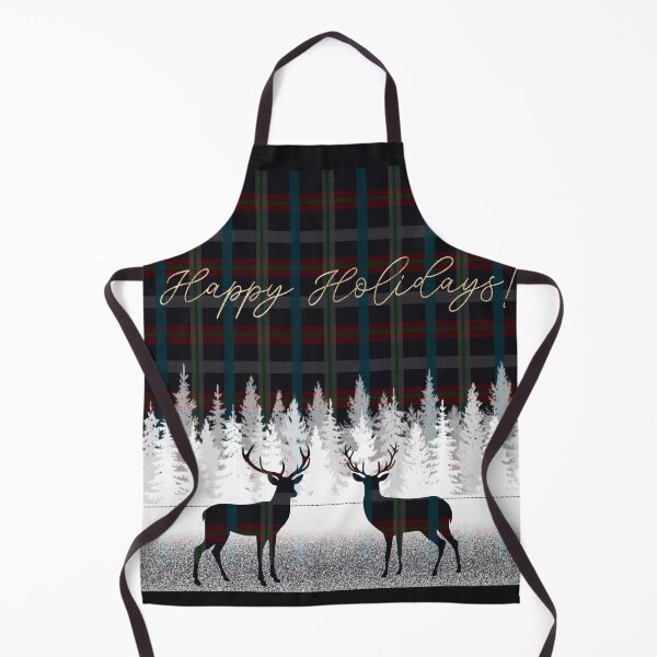 Item preview, Deer Plaid Navy Happy Holidays designed and sold by Walker Colors.
