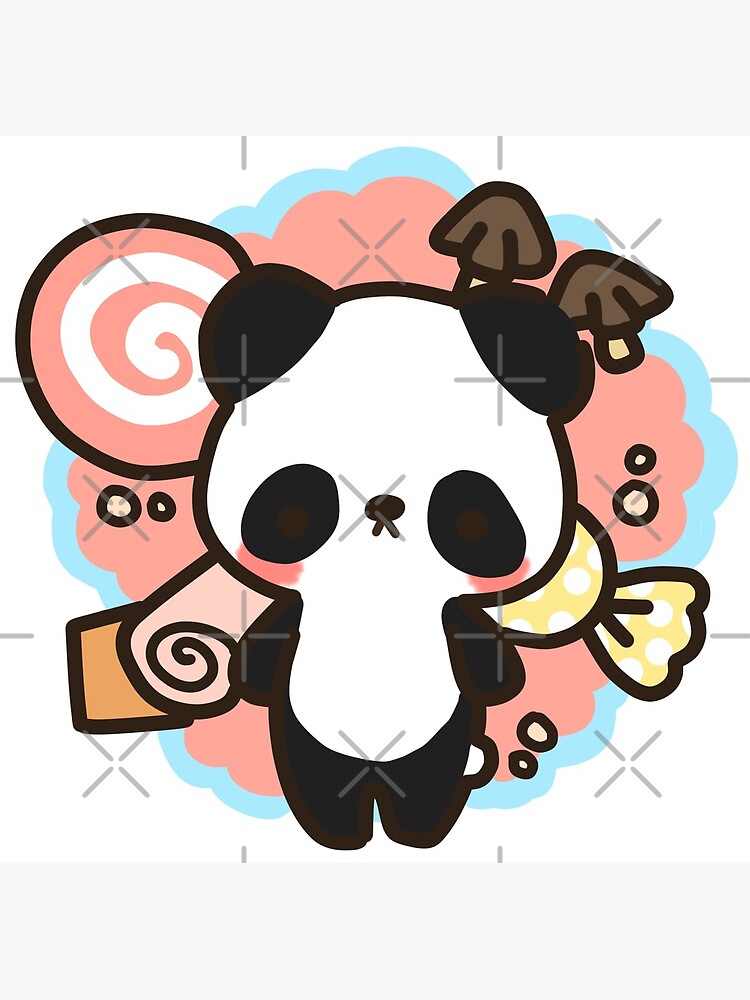 Super cute panda doodles! This chibi panda drawing is so kawaii!
