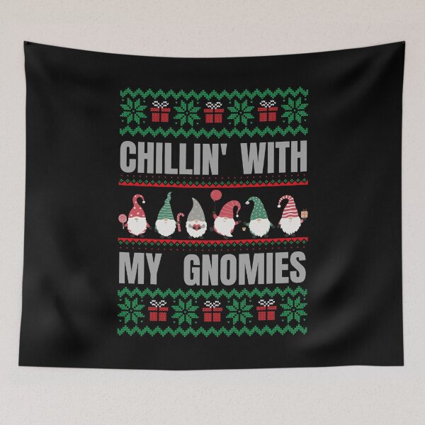 Aperçu de l'œuvre Se détendre avec mes gnomes De mignons gnomes pour ces vacances de Noël - Se détendre avec mes gnomes créée et vendue par lodarohit.