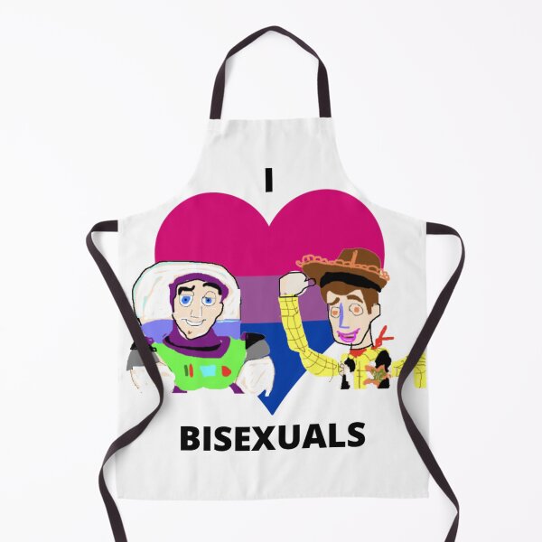 Item preview, I love Bisexuals with Original Space Man and Cowboy Characters designed and sold by SelloutCentral.