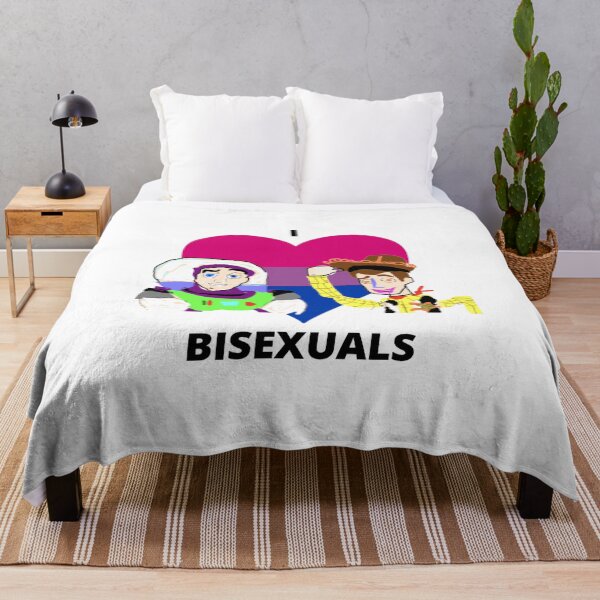Item preview, I love Bisexuals with Original Space Man and Cowboy Characters designed and sold by SelloutCentral.