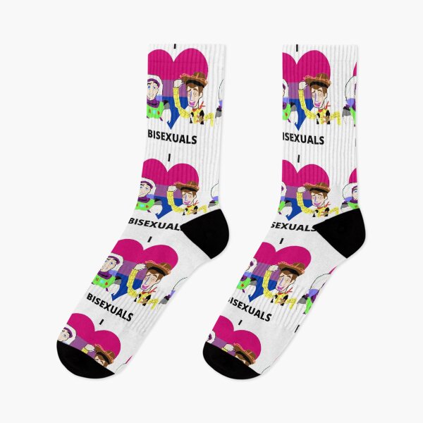 Item preview, I love Bisexuals with Original Space Man and Cowboy Characters designed and sold by SelloutCentral.