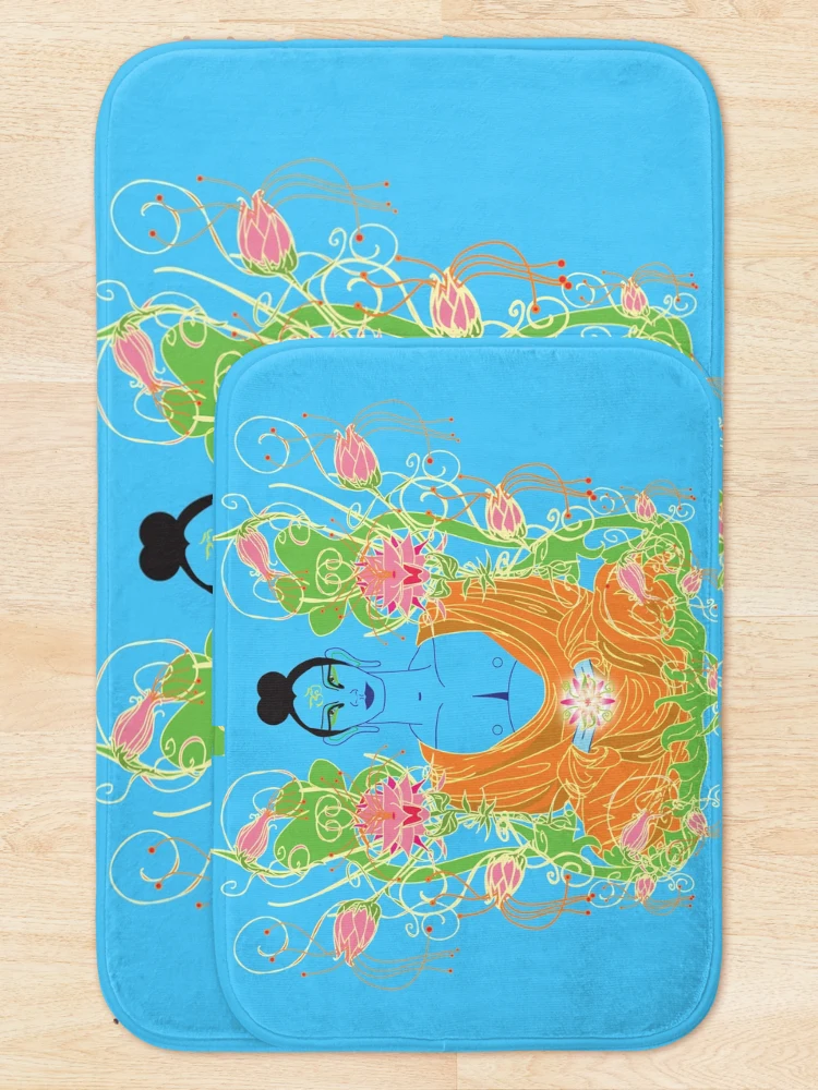 Thumbnail 5 of 6, Bath Mat, lotus designed and sold by InfinitePathArt.