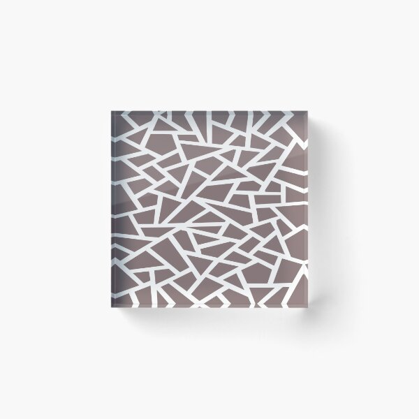Item preview, Looking Shattered White Line Geometric Abstract designed and sold by taiche.