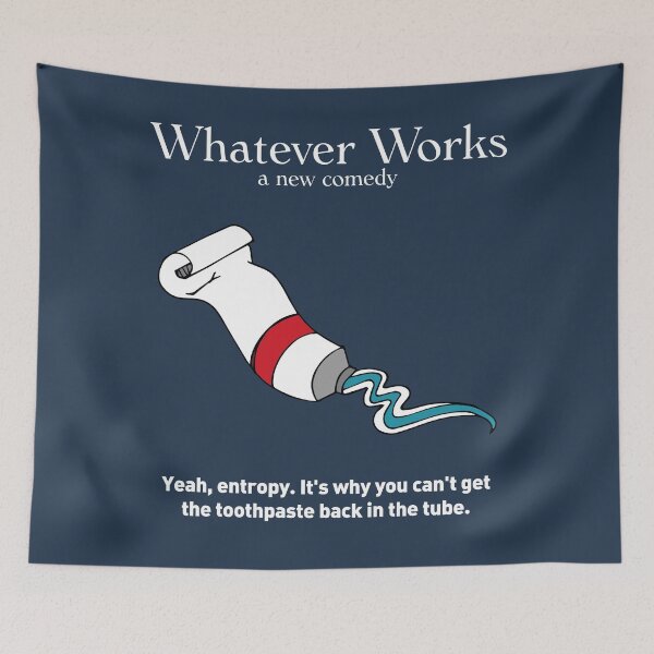 Item preview, Whatever Works a new comedy by Woody Allen 2009 Alternative classic cult movie art quote designed and sold by cinemadnesshirt.