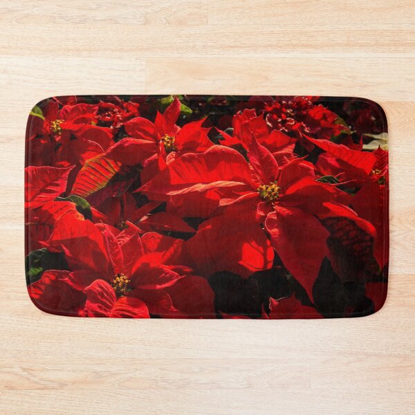 Item preview, Blood Red Poinsettias Riot - Christmas Stars Superabundance designed and sold by Georgia Mizuleva.