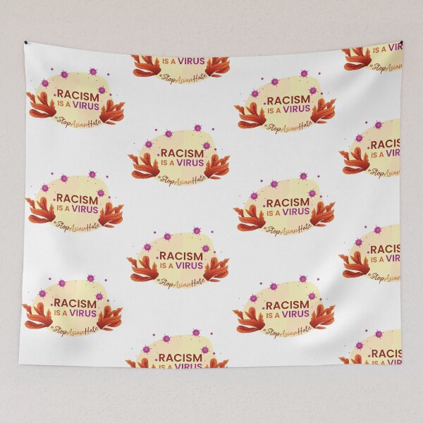 Item preview, Racism Is A Virus Stop Asian Hate Proud Asian designed and sold by StickerbashCo.