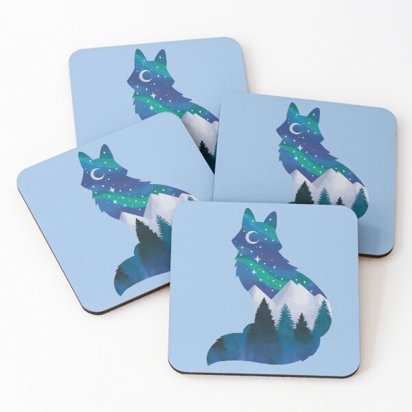 Item preview, Northern Lights Arctic Wolf designed and sold by HeySpiritAnimal.