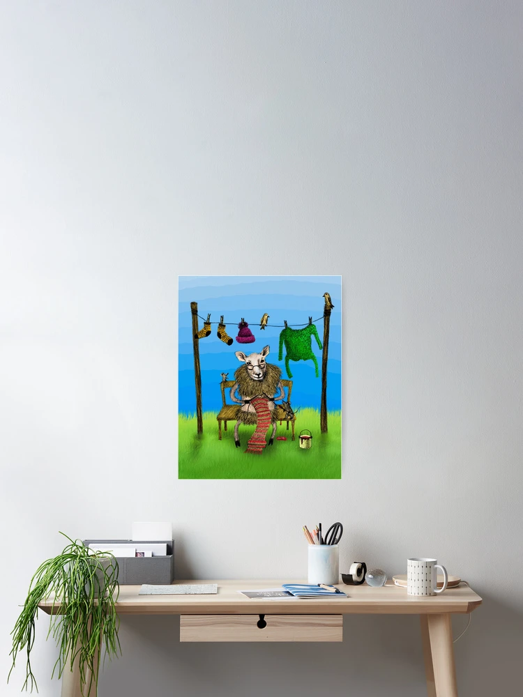 Thumbnail 2 of 3, Poster, Sheep designed and sold by AnnaShell.