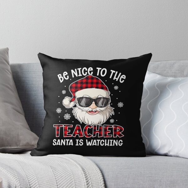 Item preview, Be Nice To The Teacher Santa Is Watching Christmas T-Shirt designed and sold by BartonRich.