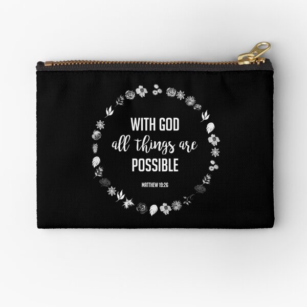 Quotes Series Zipper Pouch - Work Hard Dream Big - The Blingspot