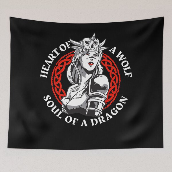 Item preview, Heart of a wolf Soul of a dragon T-Shirt designed and sold by BartonRich.