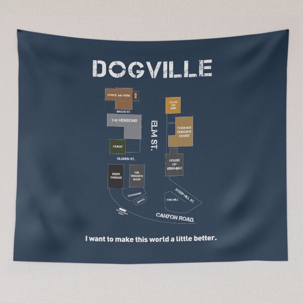 Item preview, Dogville by Lars Von Trier 2003 Alternative classic cult movie art designed and sold by cinemadnesshirt.