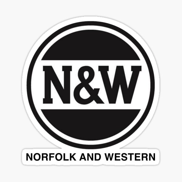 Norfolk And Western Railway Logo Sticker By Peteroldfield Redbubble