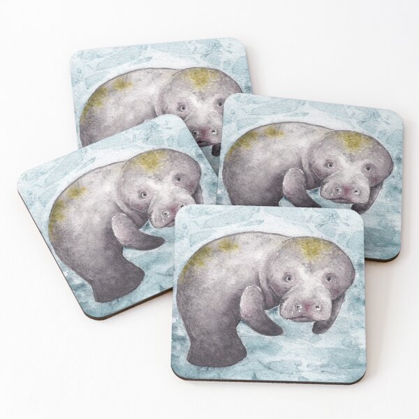 Item preview, Friendly Manatee designed and sold by CarrieIsArtsy.