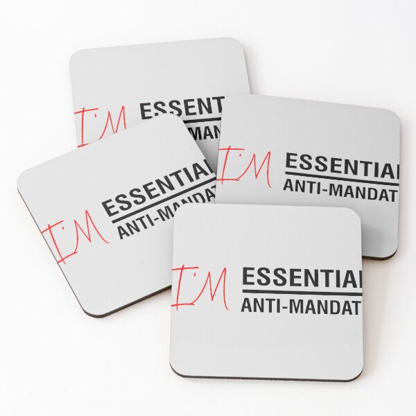 Item preview, i'm essential and i'm anti mandate designed and sold by KefinStore.