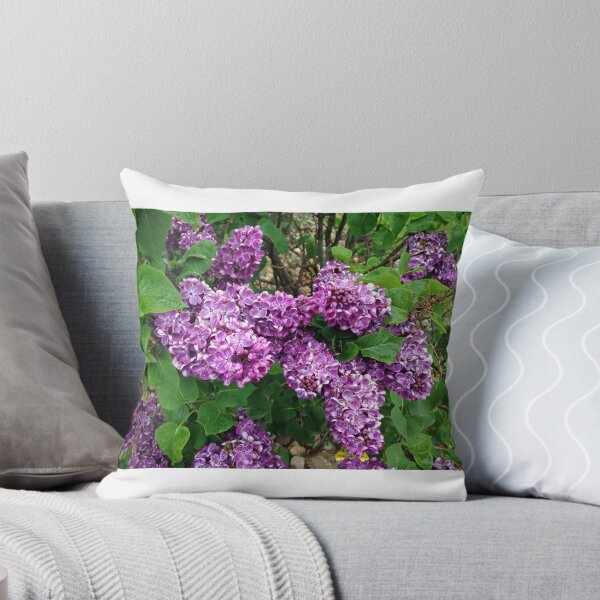Lilacs Throw Pillow