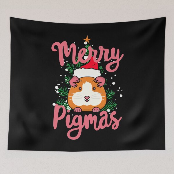 Item preview, Merry Pigmas, Cute and Funny Guinea Pig Christmas designed and sold by KlaraMacinka.