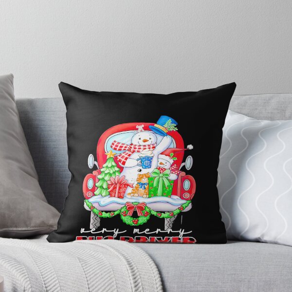 Item preview,  Snowmans Cat And Car Very Merry Bus Driver Christmas  designed and sold by gafastore.