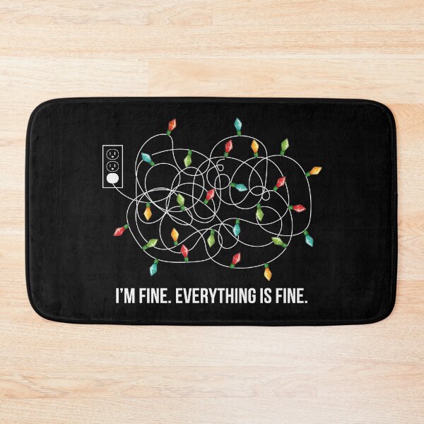 Item preview, Christmas Lights I'm Fine Everything Is Fine designed and sold by Tatus Brinal.