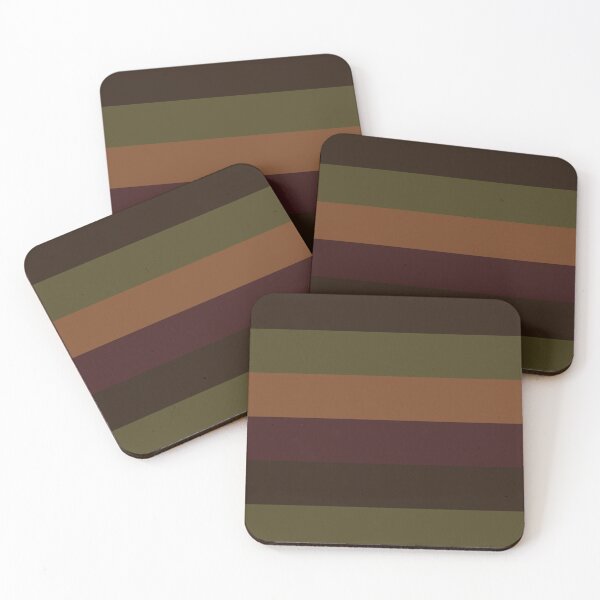 Item preview, Earthy Colors Horizontal Striped Pattern designed and sold by likebakerdo.