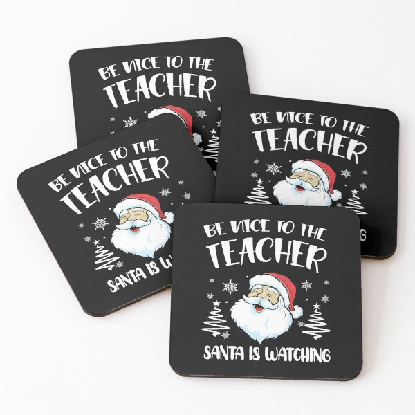 Item preview, Be Nice To The Teacher Santa Is Watching Teacher Christmas T-Shirt designed and sold by BartonRich.
