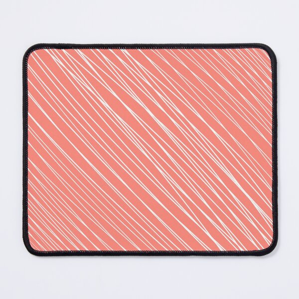 Item preview, Striped-pattern, orange, white, simple, minimal, minimalist, lined-pattern, stripe, modern, trendy, basic, digital, pattern, abstract, lines, line, line-art, jewel-color, designed and sold by PrintedDreams.