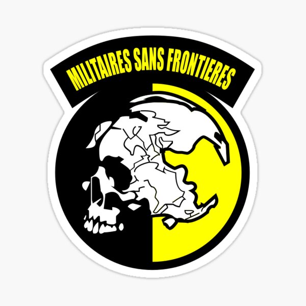 Item preview, Militaires Sans Frontieres MSF Metal Gear Solid Sticker/Pin designed and sold by Mr. Meatball.