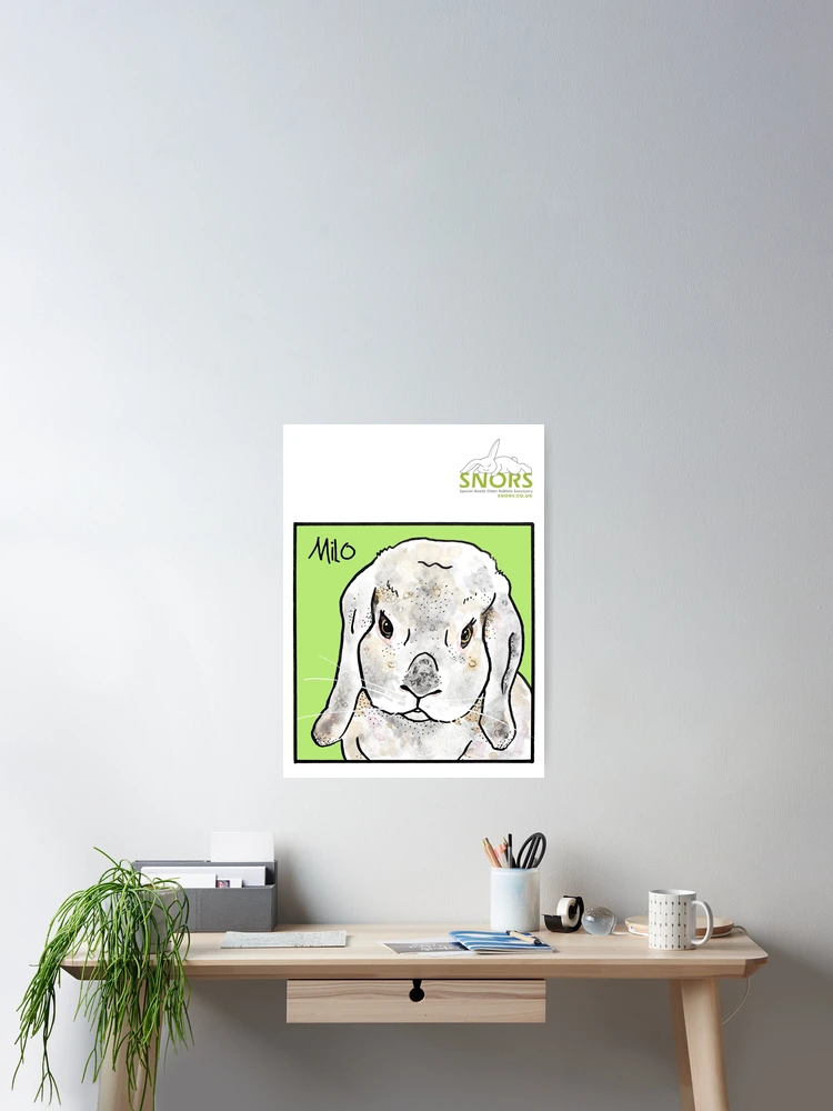 Thumbnail 2 of 3, Poster, Milo designed and sold by RescueRabbitPat.