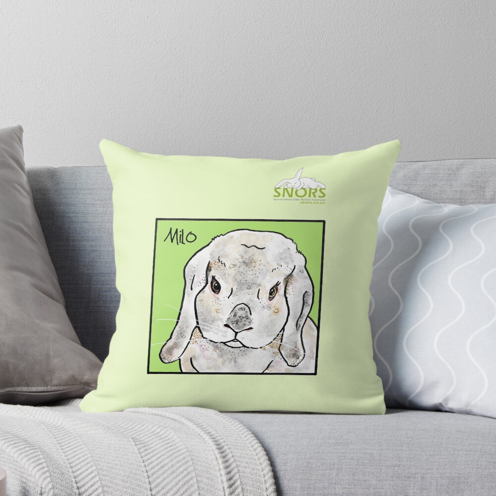 Item preview, Throw Pillow designed and sold by RescueRabbitPat.