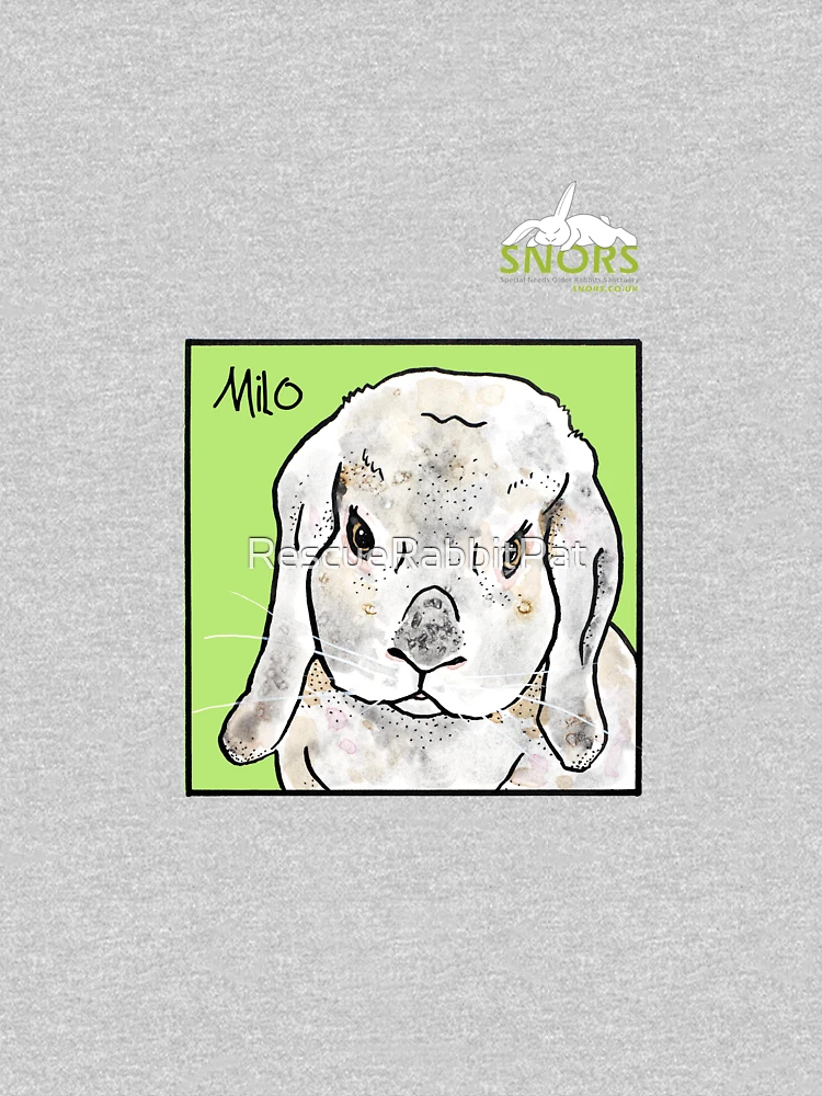 Aperçu 6 sur 6. Sweat à capuche épais avec l'œuvre Milo créée et vendue par RescueRabbitPat.