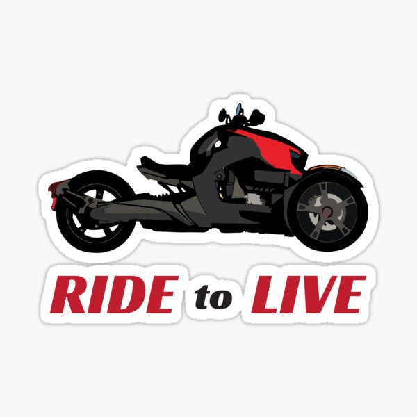 Can-Am Ryker Red - Ride to Live Sticker