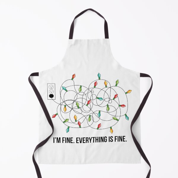 Item preview, I'm Fine Everything Is Fine Christmas Lights designed and sold by Tatus Brinal.