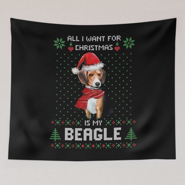 Item preview, Ugly Sweater ALL I WANT FOR CHRISTMAS IS MY BEAGLE Xmas designed and sold by theshirtinator.
