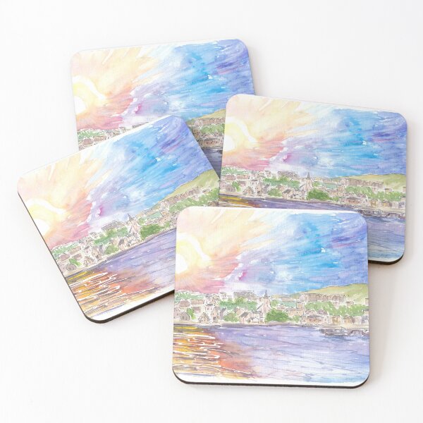 Item preview, Stromness Orkney Islands Astonishing Sun over Mainland designed and sold by artshop77.