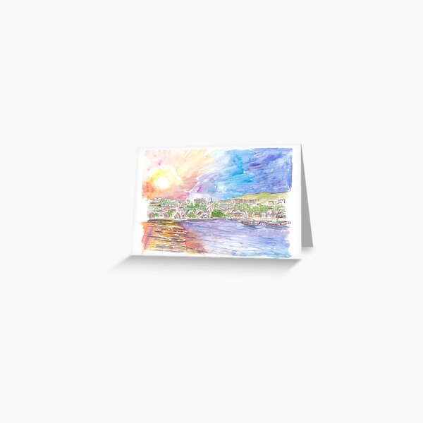 Item preview, Stromness Orkney Islands Astonishing Sun over Mainland designed and sold by artshop77.