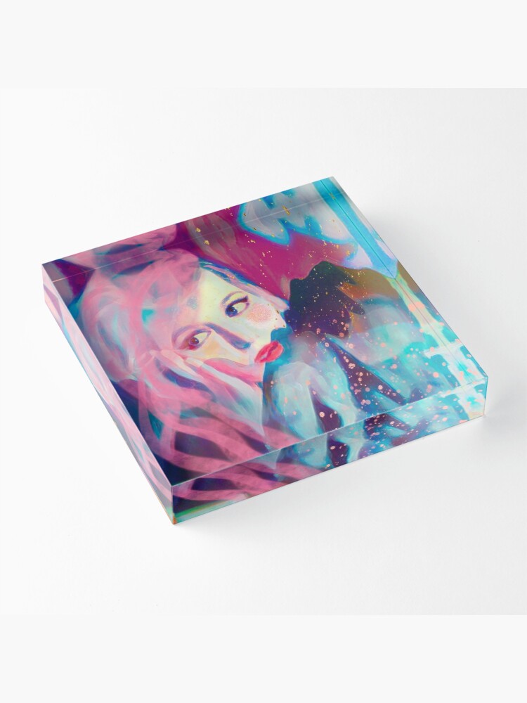 Thumbnail 3 of 5, Acrylic Block, I would like to talk designed and sold by Rinata-Shaka.