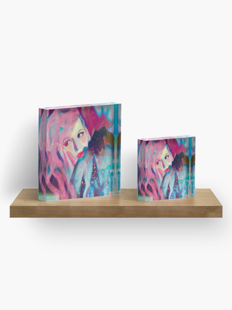 Thumbnail 4 of 5, Acrylic Block, I would like to talk designed and sold by Rinata-Shaka.