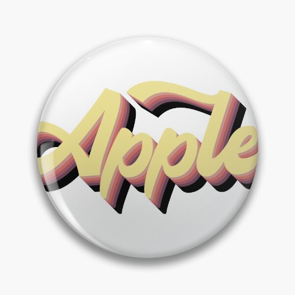 Item preview, apple retro typography  designed and sold by Camo0godfather.