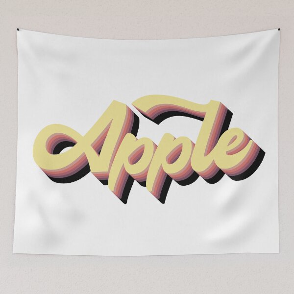 Item preview, apple retro typography  designed and sold by Camo0godfather.