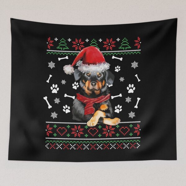 Item preview, Ugly Sweater Christmas Beauceron Santa Hat Pajama Xmas designed and sold by theshirtinator.