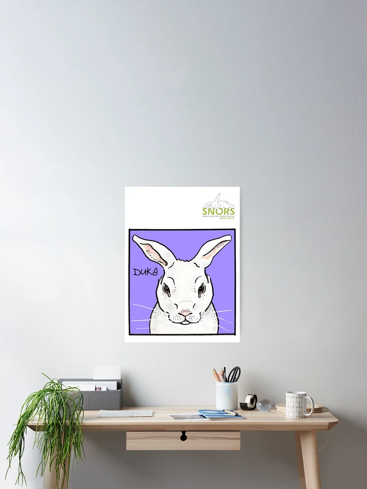 Thumbnail 2 of 3, Poster, Duke designed and sold by RescueRabbitPat.