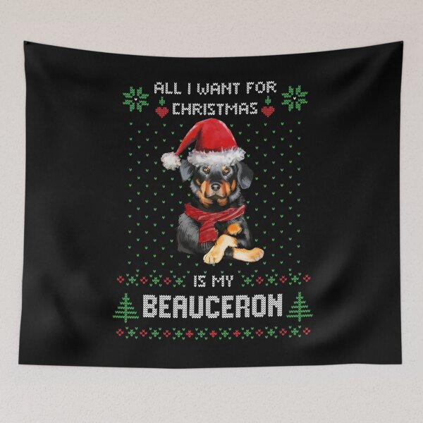 Item preview, Ugly Sweater ALL I WANT FOR CHRISTMAS IS MY BEAUCERON Xmas designed and sold by theshirtinator.