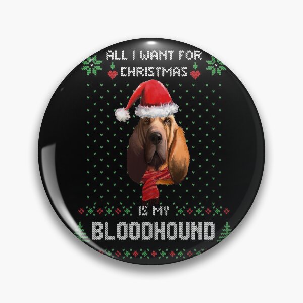 Artikelvorschau, Hässlicher Pullover ALLES, WAS ICH ZU WEIHNACHTEN WÜNSCHE, IST MEIN BLUTHUND Weihnachten entworfen und verkauft von theshirtinator.