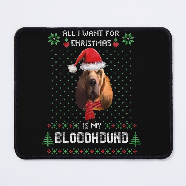 Artikelvorschau, Hässlicher Pullover ALLES, WAS ICH ZU WEIHNACHTEN WÜNSCHE, IST MEIN BLUTHUND Weihnachten entworfen und verkauft von theshirtinator.