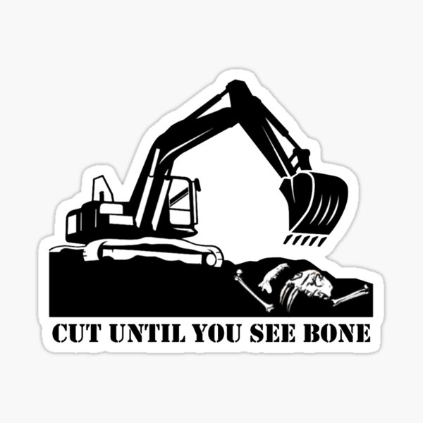 Item preview, Cut Until You See Bone designed and sold by PaleoRose Creations.