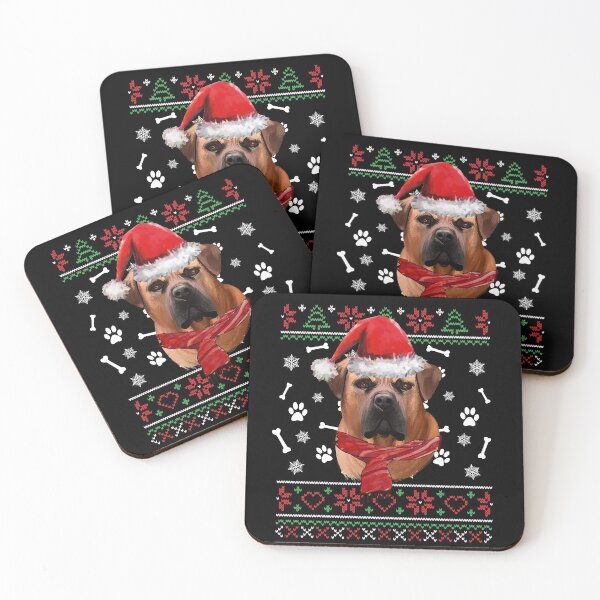 Item preview, Ugly Sweater Christmas Boerboel Santa Hat Pajama Xmas designed and sold by theshirtinator.