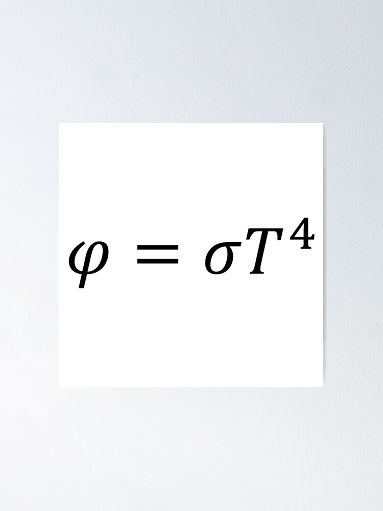 Stefan Boltzmann Law, thermodynamics and physics Essential T-Shirt for  Sale by NoetherSym