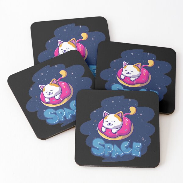 Item preview, Cute Cat inside Donut in Space designed and sold by YARA TS.
