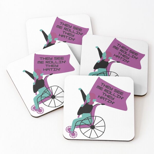 Item preview, Wheelchair user they see me rolllin' they hatin' designed and sold by AARW99.